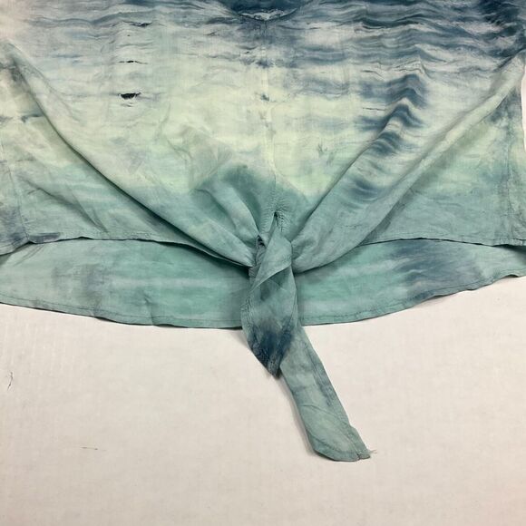 Hard Tail Forever Womens V-Neck Top Printed V-Neck Short Sleeve Loose Fit Small - Picture 2 of 11